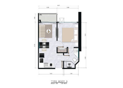 Luxusný apartmán SIAMIQ s moderným interiérom a výhľadom na Thajsko.