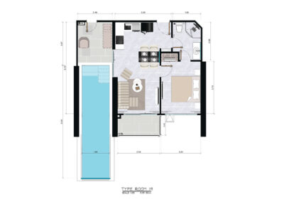 Apartmán SIAMIQ s bazénom, moderné interiéry, plná vybavenosť, ideálne pre dovolenku.